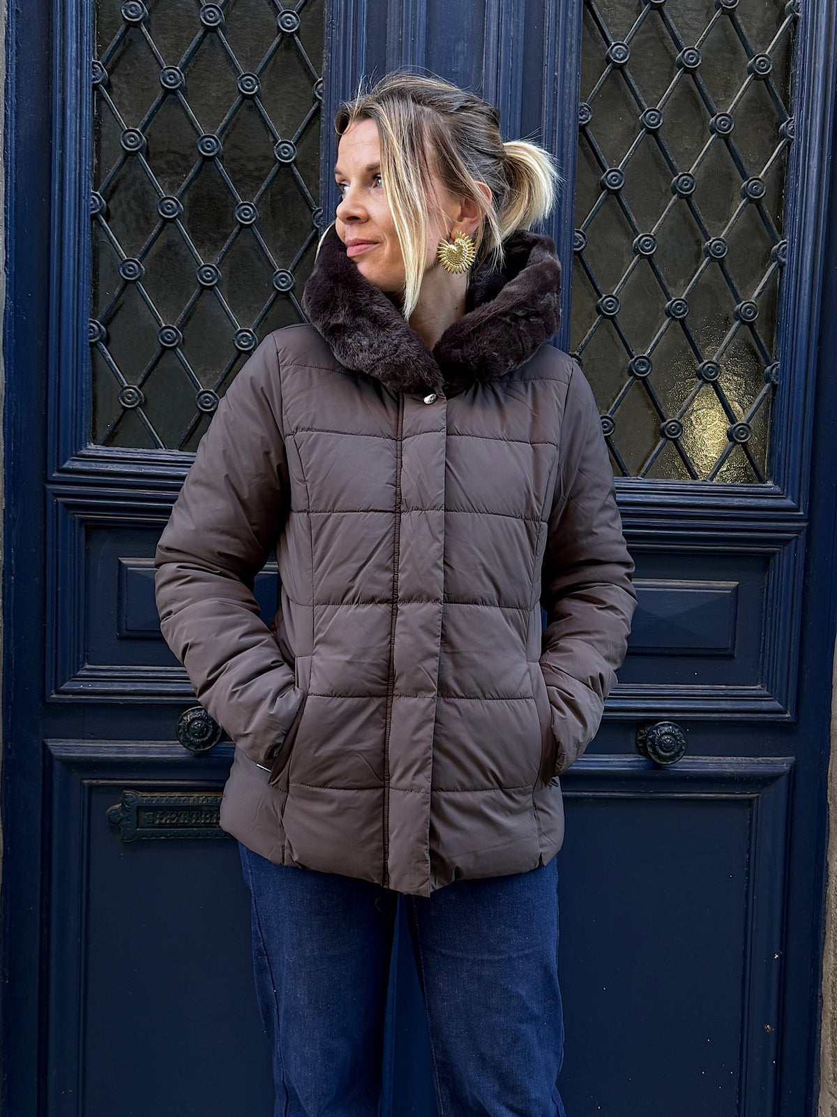 Doudoune Astrid chocolat