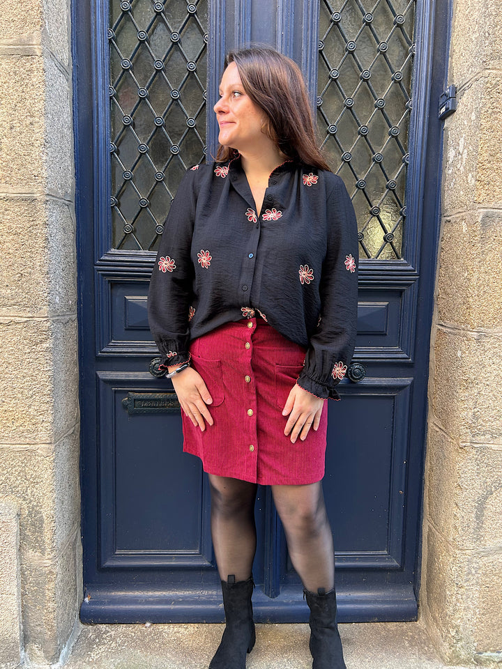 Jupe Marie bordeaux