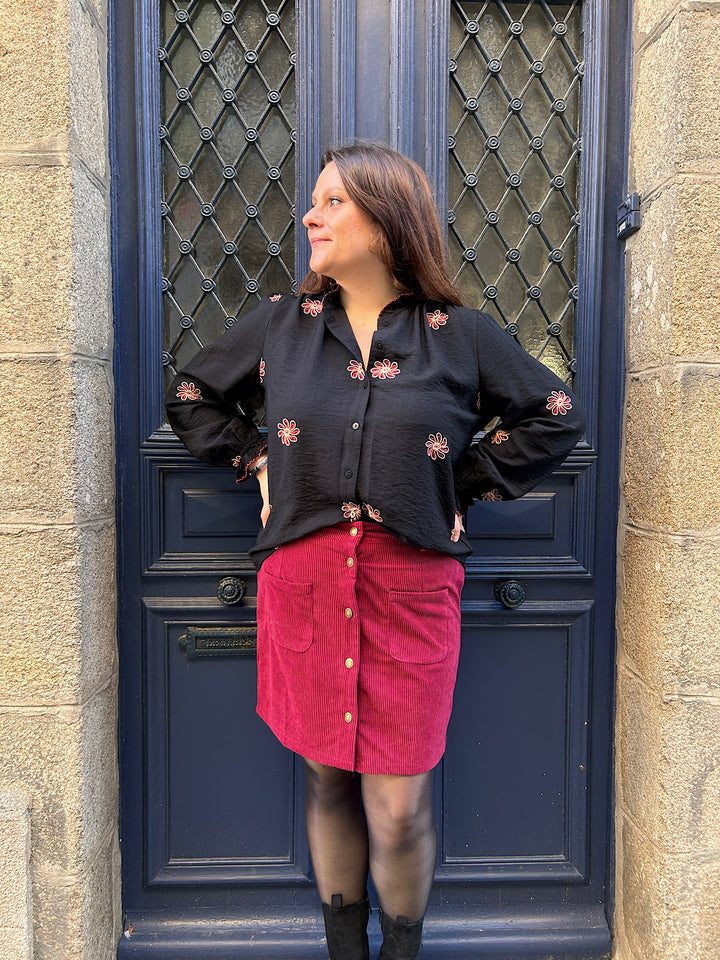 Jupe Marie bordeaux