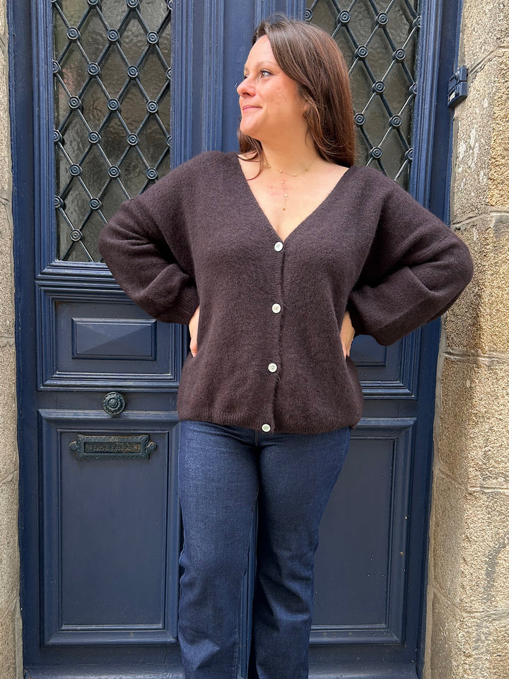 Gilet Georginette chocolat
