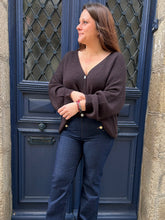 Charger l&#39;image dans la galerie, Gilet Georginette chocolat
