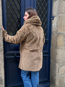 Parka reversible longue noir
