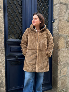 Parka reversible longue noir