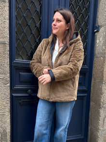 Parka reversible courte noir