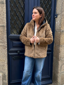 Parka reversible courte noir