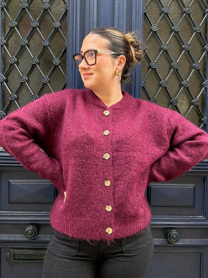 Gilet Isandro bordeaux