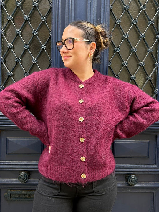 Gilet Isandro bordeaux