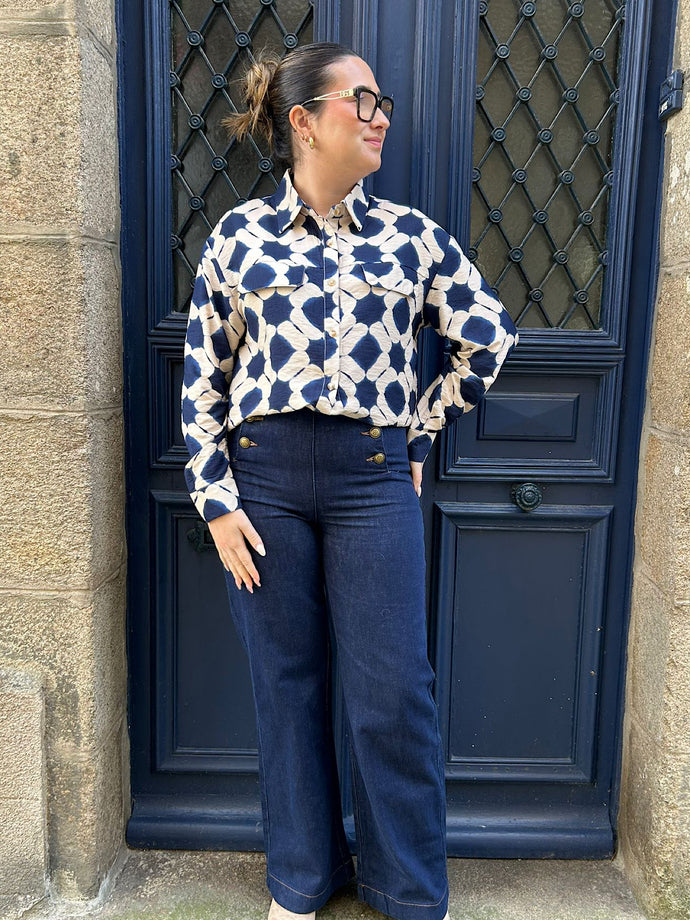 Chemise Nahara bleue