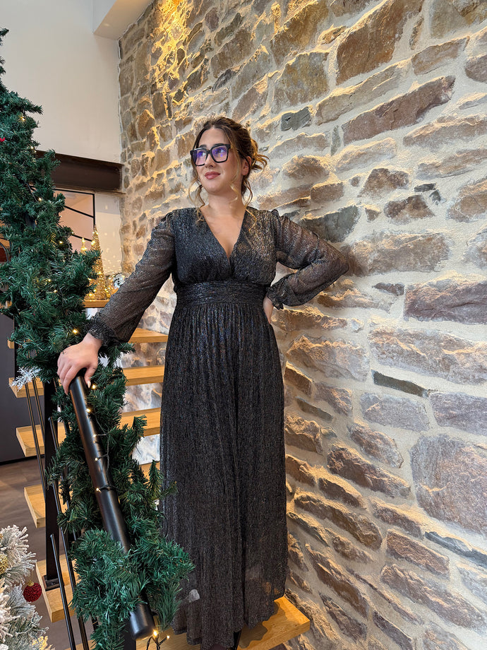 Robe longue Snow argenté