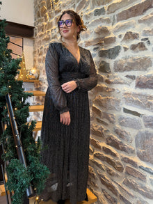 Robe longue Snow argenté