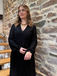 Robe longue Lucia noire