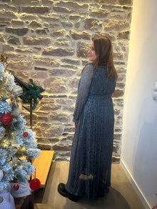 Robe longue Snow argenté