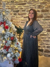 Charger l&#39;image dans la galerie, Robe longue Snow argenté
