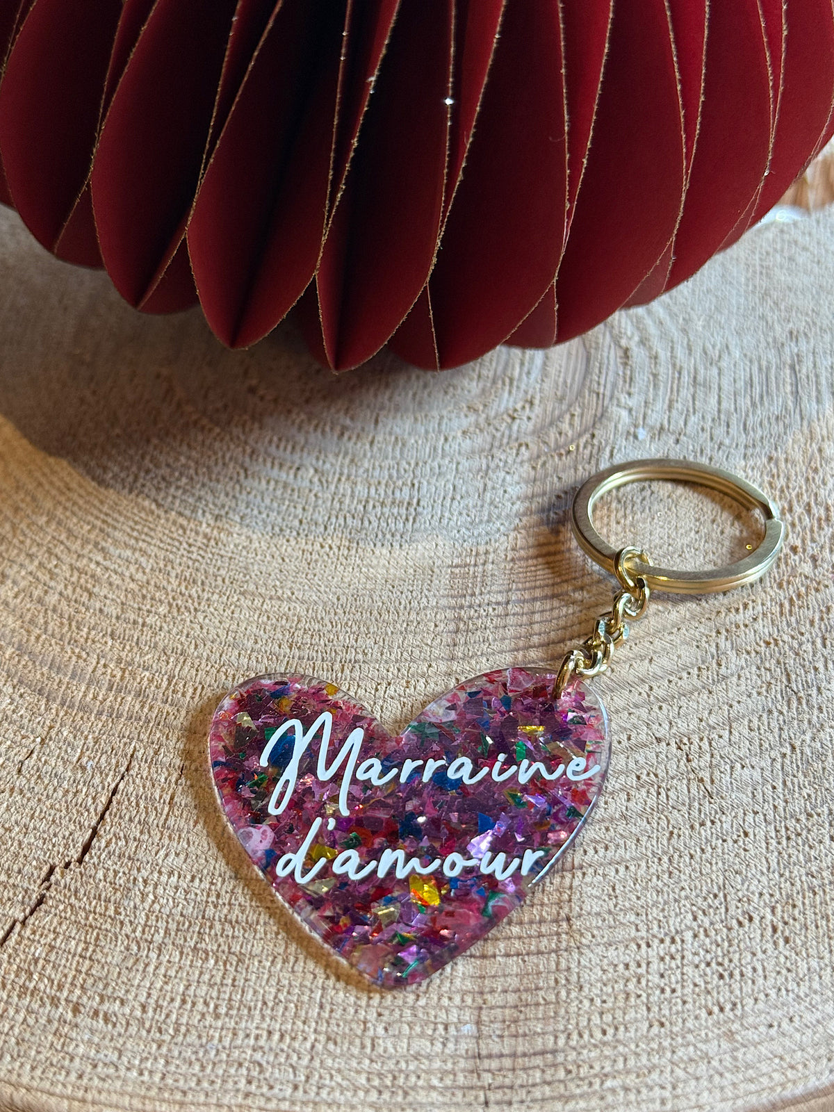 Porte-clés Marraine d'amour