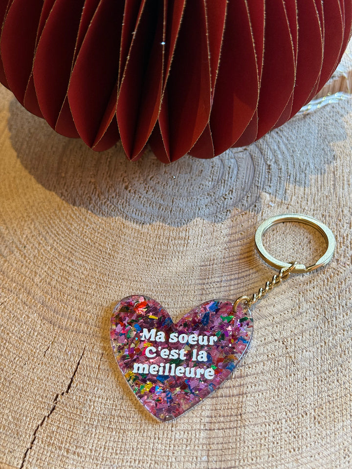 Porte-clés ma soeur c'est la meilleure