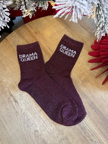 Chaussettes DRAMA bordeaux