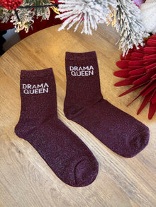 Chaussettes DRAMA bordeaux
