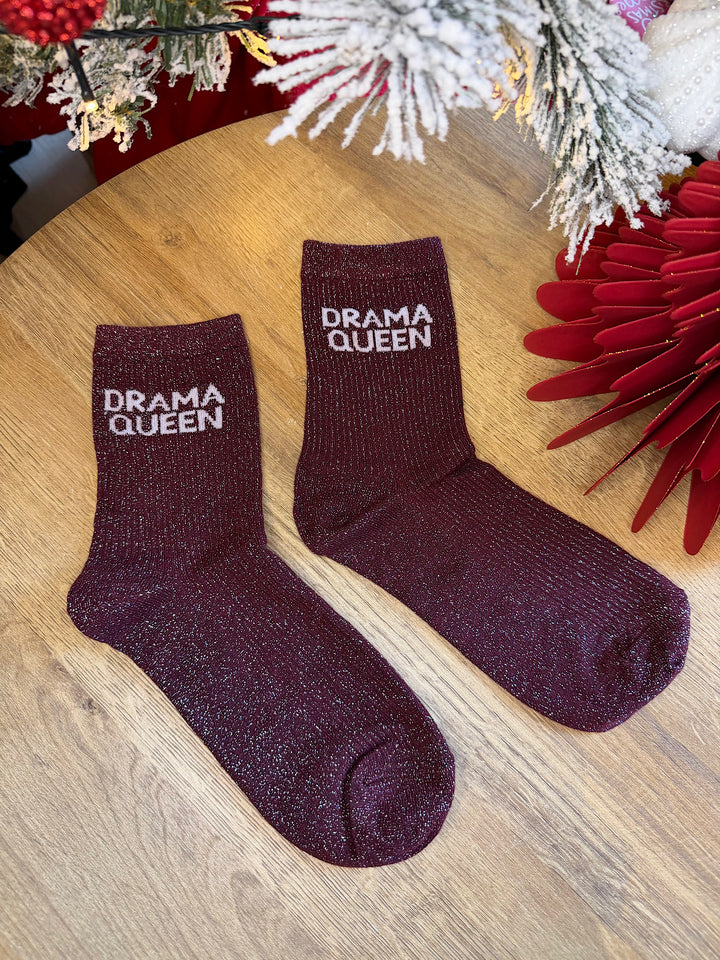 Chaussettes DRAMA bordeaux