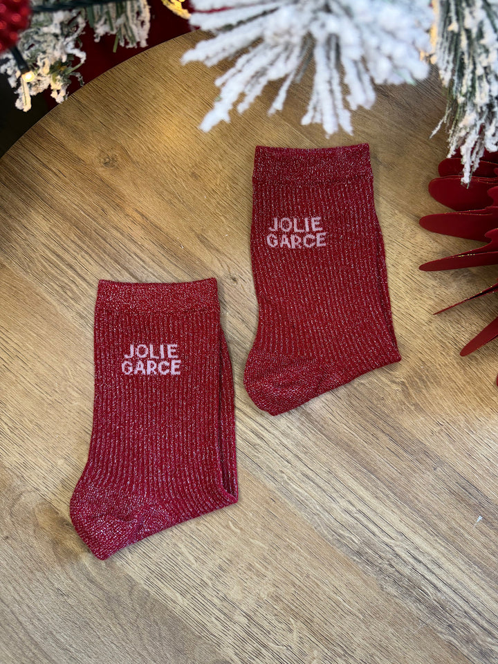 Chaussettes GARCE rouge