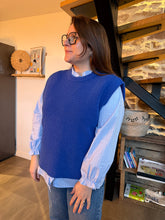 Charger l'image dans la galerie, Blouse Naélys bleue
