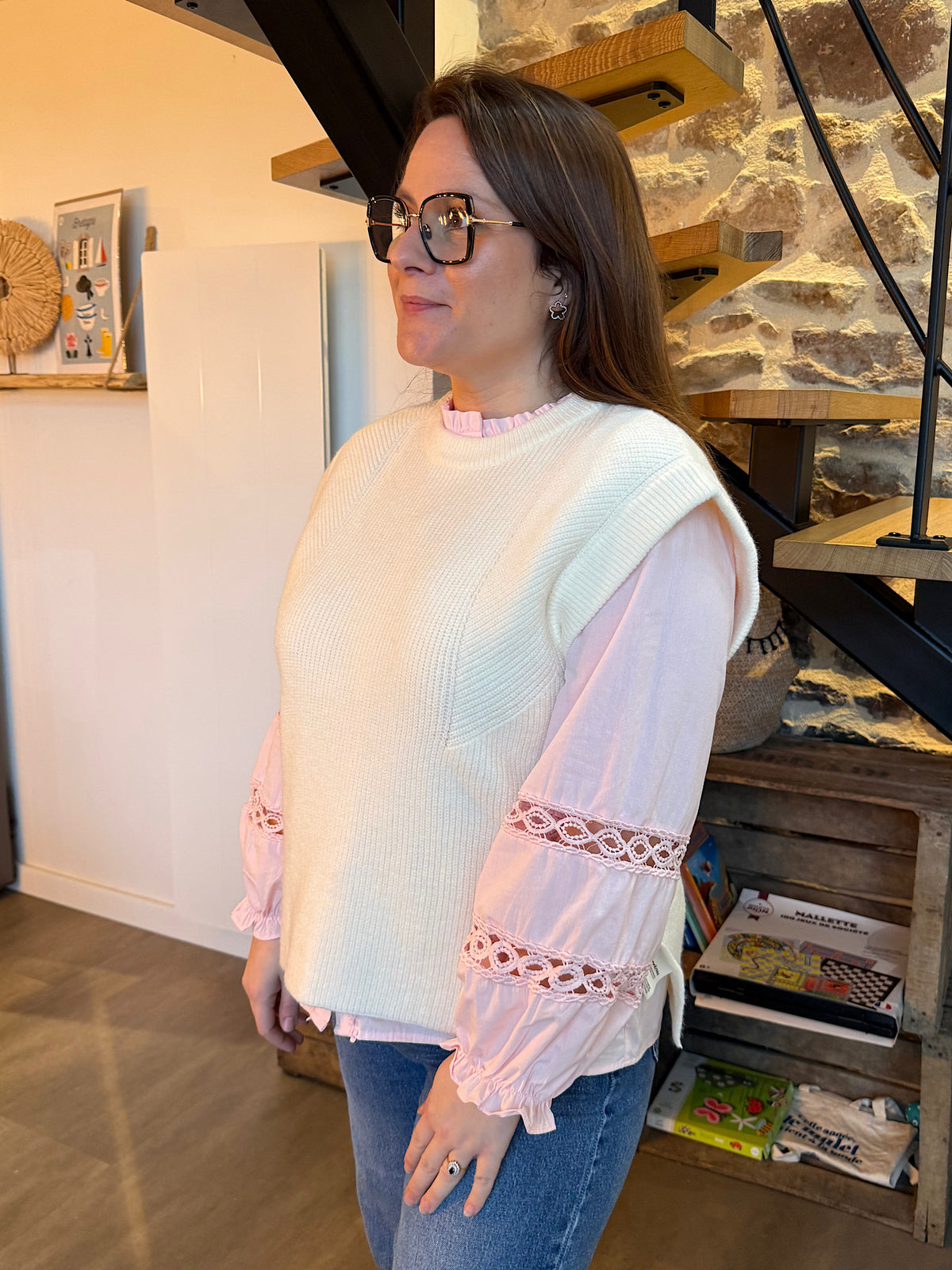 Pull Theaelle écru