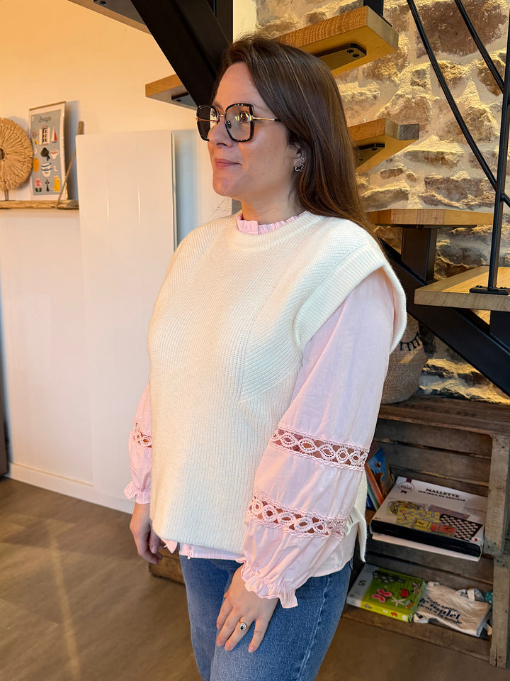 Pull Theaelle écru