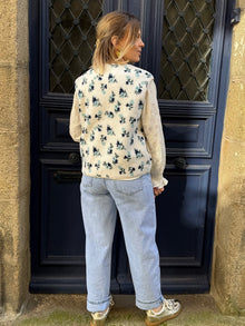 Veste sans manches Antonia bleu