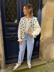 Veste sans manches Antonia bleu