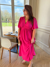 Charger l'image dans la galerie, Robe Azel fuchsia

