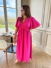 Charger l'image dans la galerie, Robe Azel fuchsia
