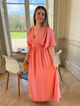 Charger l'image dans la galerie, Robe Azel saumon
