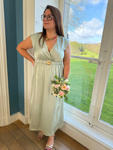 Robe Diane vert d'eau