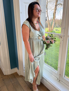 Robe Diane vert d'eau