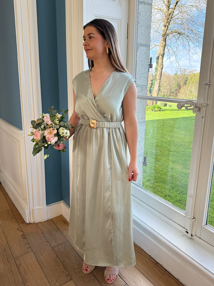 Robe Diane vert d'eau