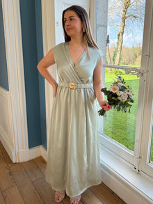 Robe Diane vert d'eau