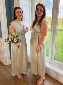 Robe Diane vert d'eau
