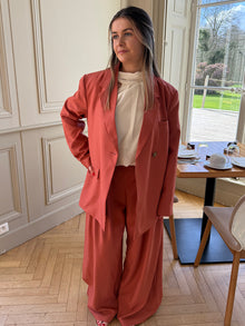 Veste blazer Monia terracotta