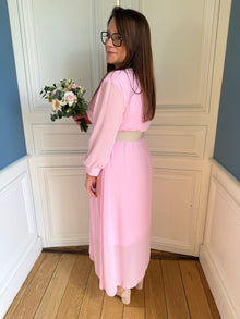 Robe Lorinda rose pale
