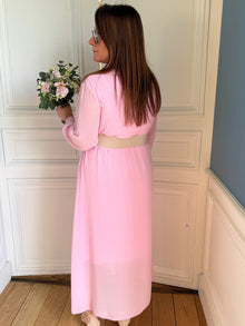 Robe Lorinda rose pale