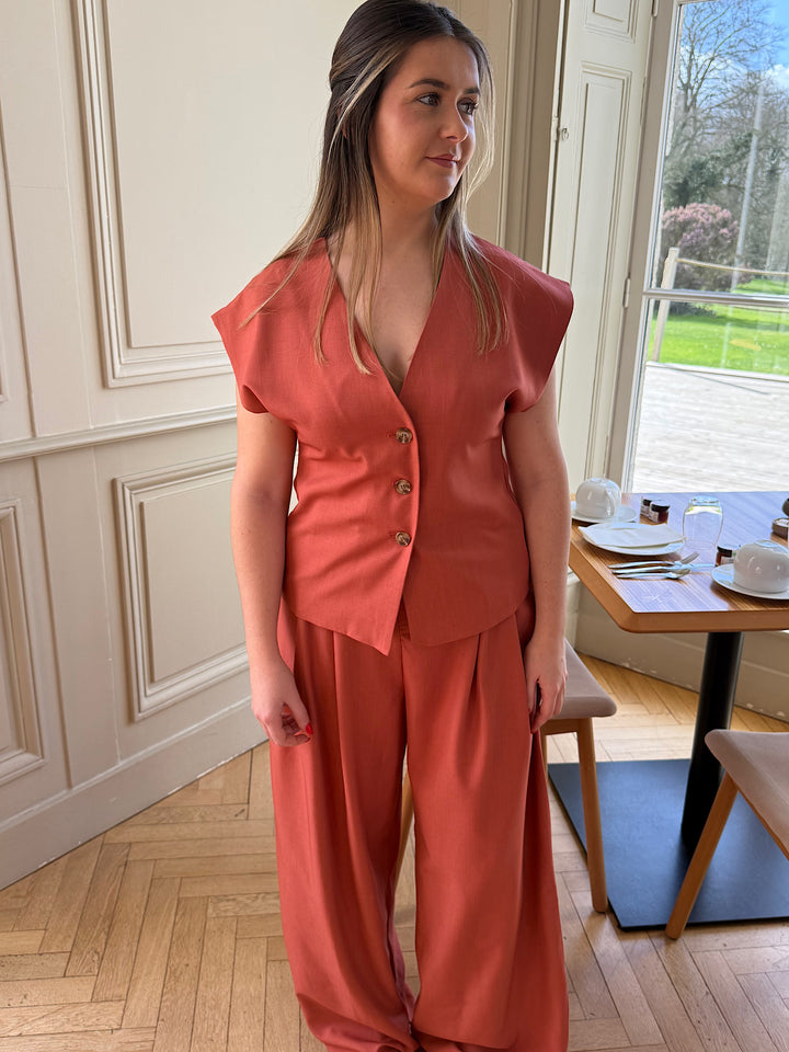 Veste sans manches Terracotta Mone