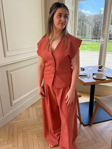Veste sans manches Terracotta Mone