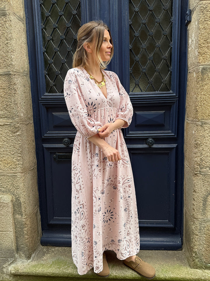 Robe Bertille rose pale