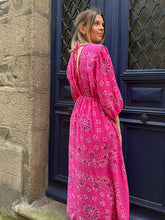 Charger l'image dans la galerie, Robe Bertille Fuchsia
