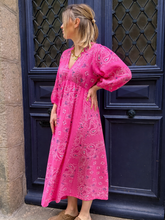 Charger l'image dans la galerie, Robe Bertille Fuchsia
