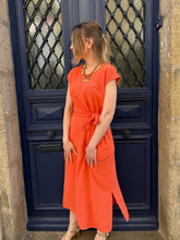 Charger l'image dans la galerie, Robe longue orange Alma
