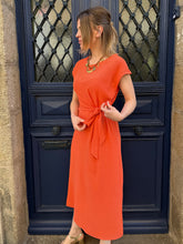 Charger l'image dans la galerie, Robe longue orange Alma
