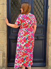 Charger l'image dans la galerie, Robe longue imprimé floral multicolore Eden
