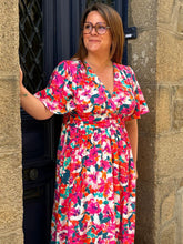 Charger l'image dans la galerie, Robe longue imprimé floral multicolore Eden

