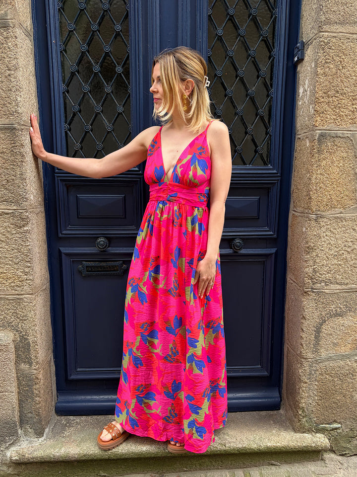 Robe longue fines bretelles Tania