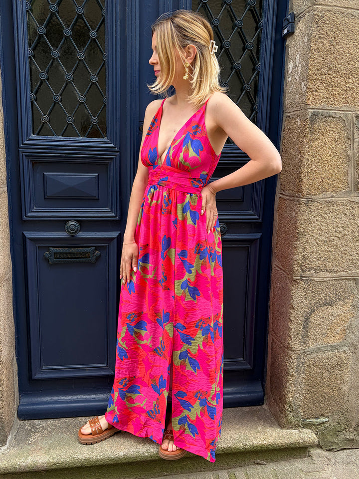 Robe longue fines bretelles Tania